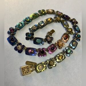 SOLD Holly Yashi Niobium and Gemstone Necklace 16”